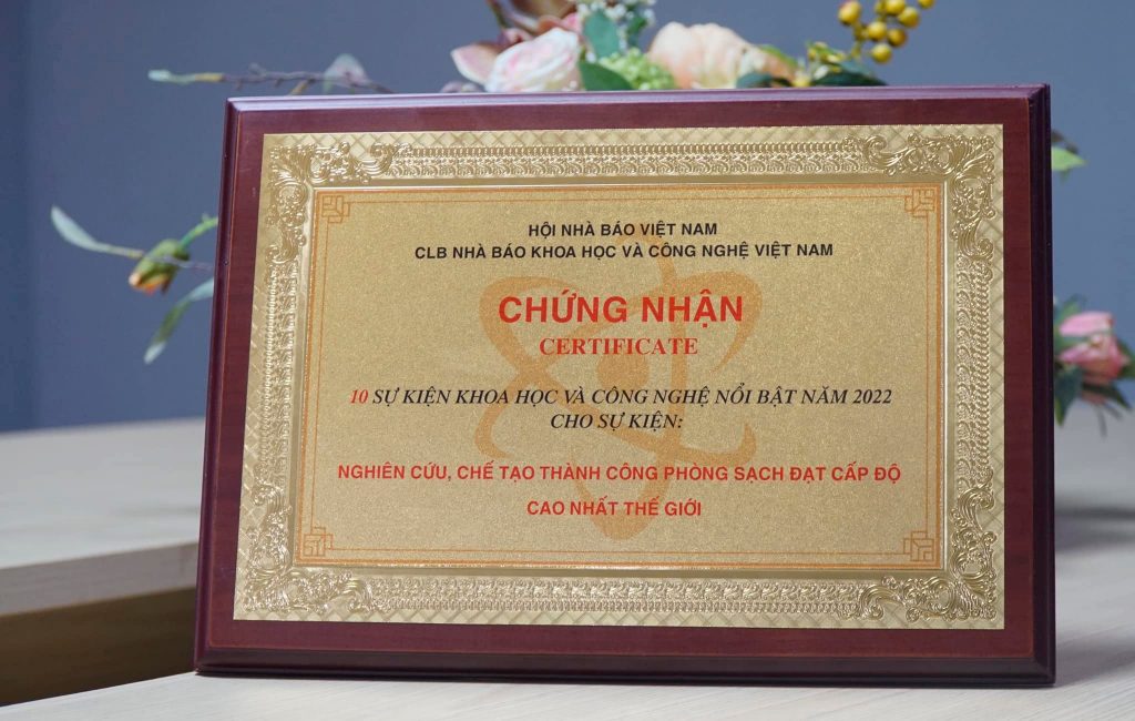 Phòng sạch ISO CLASS 1 của INTECH Group được vinh danh